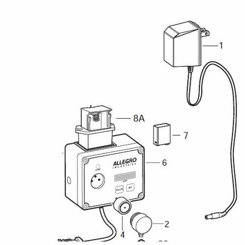 Allegro 9872-02BC CO Monitor (Complete Assembly) for Carry Air Filter Panel