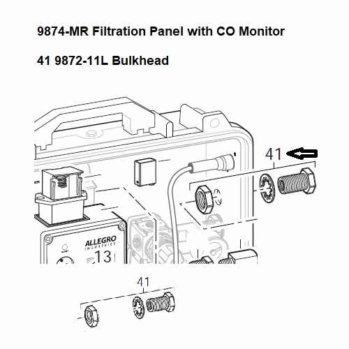 Allegro 9872-11L Bulkhead, 9874-MR