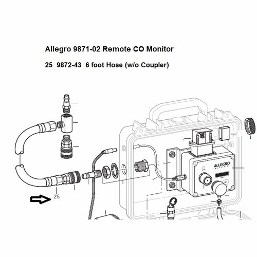 Allegro 9872-43 6 foot Hose (w/o Coupler)