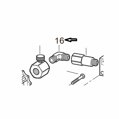 Allegro 9886-34 Street Elbow (HP) Air Cart 9886