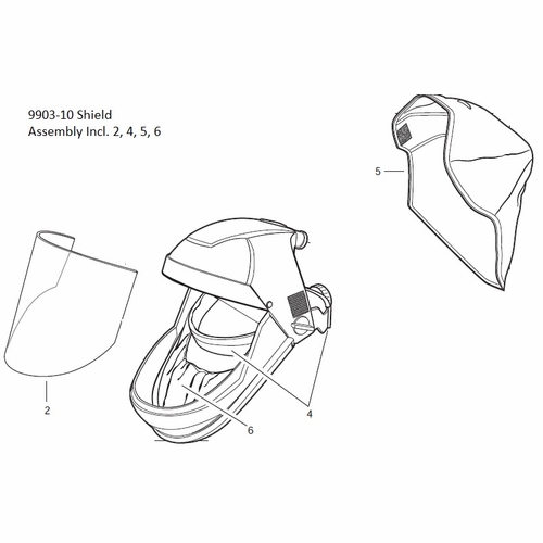 Allegro 9903-10 Air Shield w/o Downtube (9903)