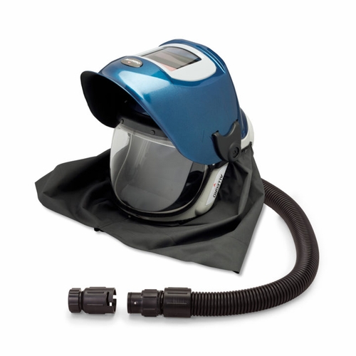 Allegro 9904-Dw Deluxe Sar Shield & Welding Helmet W/ Low Pressure Flow Adapter (Obac Fitting), Adf