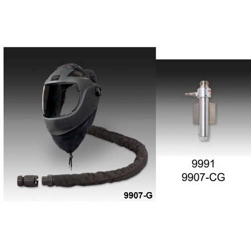 Allegro 9907-Cg  Ez Air Flex Grinding Air Shield Headtop W/ Hp Personal Air Cooler