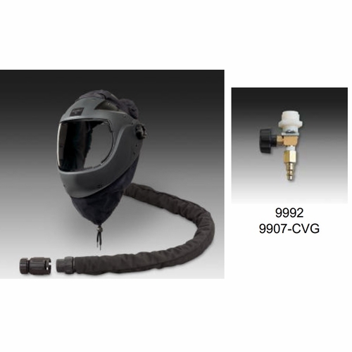 Allegro 9907-Cvg Ez Air Flex Grinding Air Shield Headtop W/ Hp Flow Control Valve