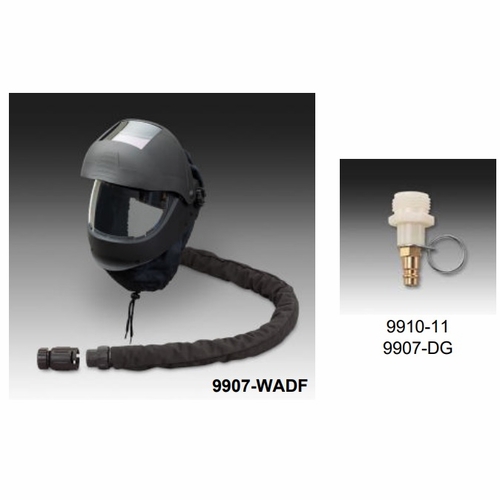 Allegro 9907-DWADF EZ Air Flex Grinding/Welding Air Shield Headtop w/ LP Adapter