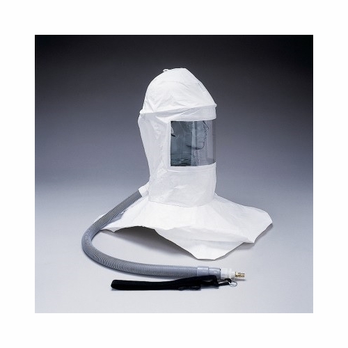 Allegro 9909-Crd Deluxe Tyvek Double Bib Hard Hat Hood W/ Ratchet Suspension, Personal Air Cooler An