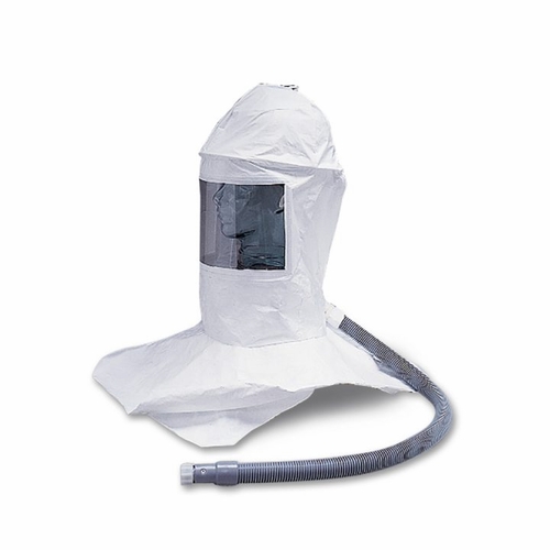 Allegro 9909-HD Deluxe Tyvek Double Bib Hard Hat Hood w/ Hard Hat
