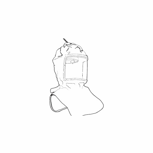 Allegro 9910-10 Replacement Tyvek Supplied Air Respirator Hood w/ Suspension (Low Pressure only)