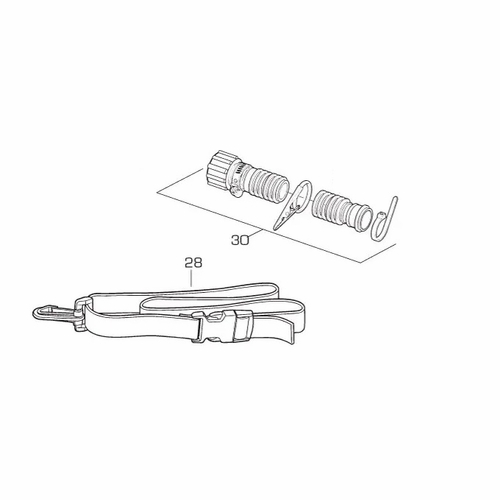 Allegro 9920-01 Breathing Tube Assembly w/ Waist Belt