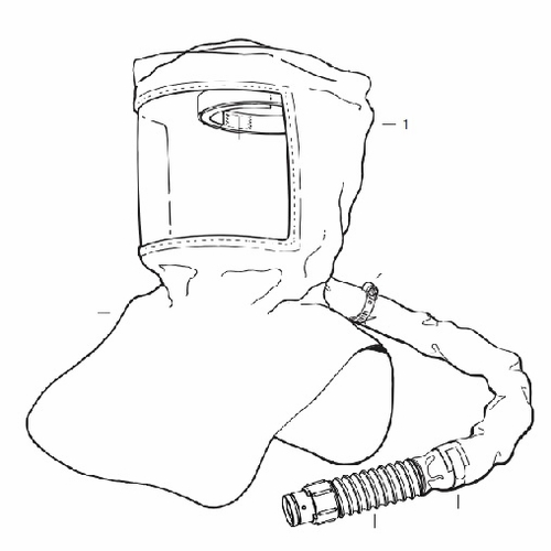 Allegro 9933-20S Replacement Saran Hood, Headband, Breathing Tube Assembly