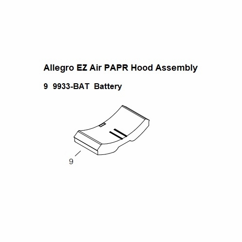 Allegro 9933-BAT PAPR Battery
