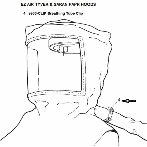 Allegro 9933-Clip Breathing Tube Clip