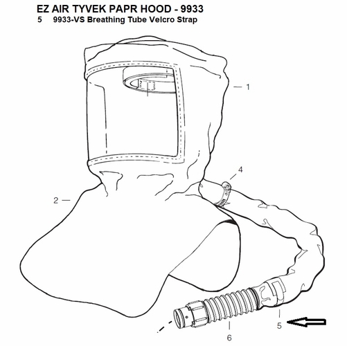 Allegro 9933-VS Breathing Tube Velcro Strap