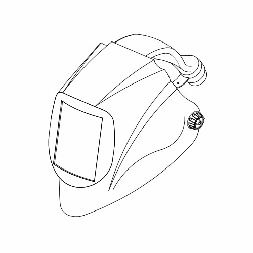 Allegro 9935-BHT EZ Air Welding Helmet Headtop (w/o ADF, Air Train)