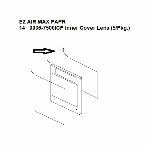 Allegro 9936-7500ICP Replacement 54V/81VX Inside Cover Lens (5/Pkg.)