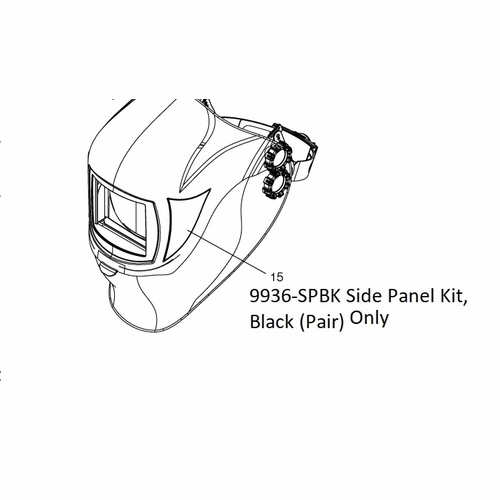 Allegro 9936-SPBK Side Panel Kit, Black (Pair)