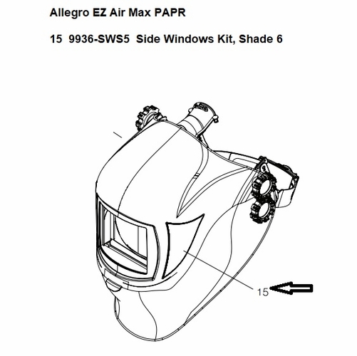 Allegro 9936-SWS5 Side Windows Kit, Shade 6 (Pair)