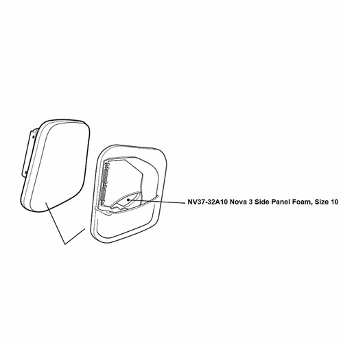 Allegro NV37-32A10 Nova 3 Side Panel Foam, Size 10