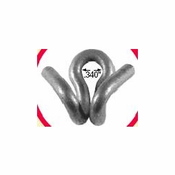 ALLIED BOLT 666 B DROP WIRE HOOK PACK/50 (RAM’S HORN RAMS HEAD)