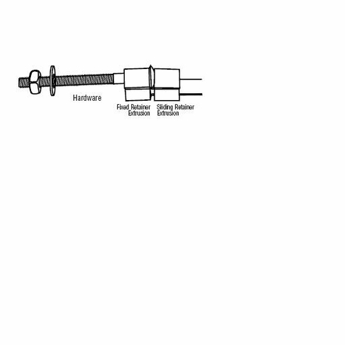 ALUMAFORM BUCKLE BAB38 0.75 INCH, FOR 100FT STAINLESS STEEL POLE BAND
