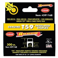 Arrow 591168 1/4 Inch X1/4 Inch  Ins. Staple For T59 Box Of 300