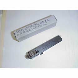 Aw Mack 6688 Lettering Die A-M