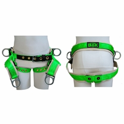 Buckingham 1383-X Fixed 4 D-Ring Single Cotton Back Saddle (Tongue Buckle Leg Straps) - 1383 - X-Lar