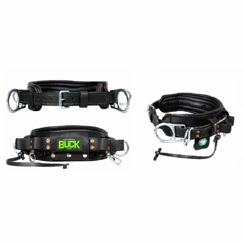 Buckingham 20122Cem-S Adjustable In-Line 4 D-Ring Body Belt - 20122Cem