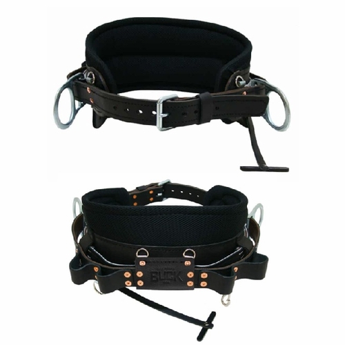 BUCKINGHAM 2013M-28 Full Float 2D Ring LWT Dri-Lex Body Belt W/8 inch Backsaver, Tongue Buckle