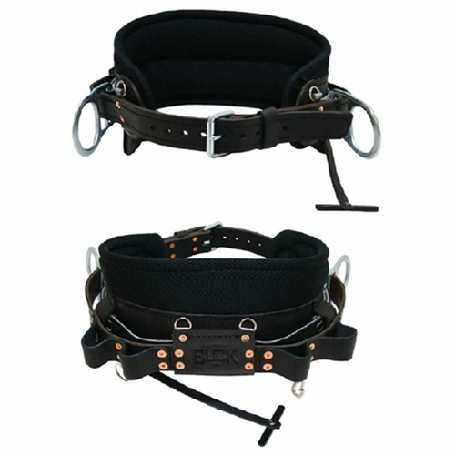 BUCKINGHAM 2013M-29 Full Float 2D Ring LWT Dri-Lex Body Belt W/8 inch Backsaver, Tongue Buckle