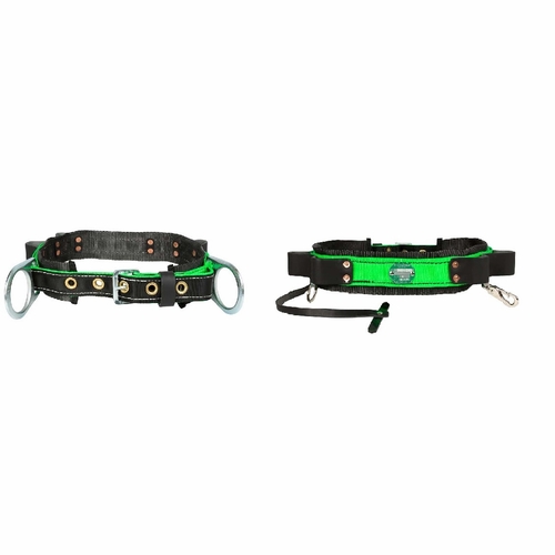 Buckingham 38523Q12-X Ladder Belt - 38523Q12/38523Q1 - Black/Green, X-Large
