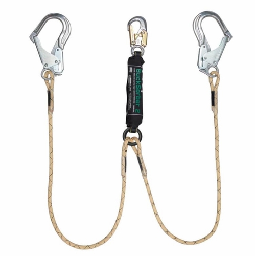 Buckingham 400000X12Q1 Dual Tough Rope Energy Absorbing Lanyard With Bucksorber2 - 400000X12Q1