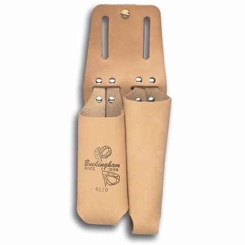 Buckingham 4020 ** 2 Pocket Leather Pouch