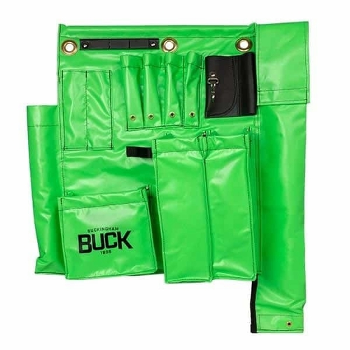 Buckingham 45002G9M2P8 9 Pocket Hi-Vis Tool Apron With Hot Stick Holder - 45002G9M2P8/45002B3M2P8 -
