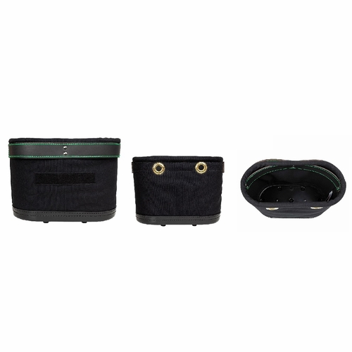 Buckingham 4507L Customizable Oval Tool Bucket With Rail Strap And Bucket Hook Holes