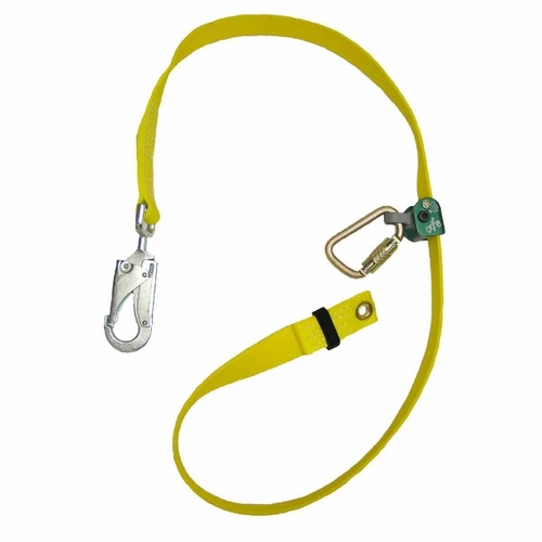 Buckingham 48129W2Y-8 Adjustable Web Lanyard With Patented Webgrab - 48129W2Y - 8 Foot