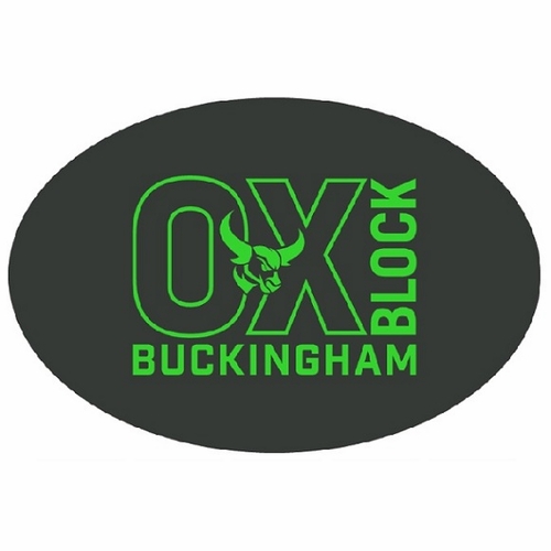 Buckingham 490336 Hard Hat Stickers - Ox Block Logo