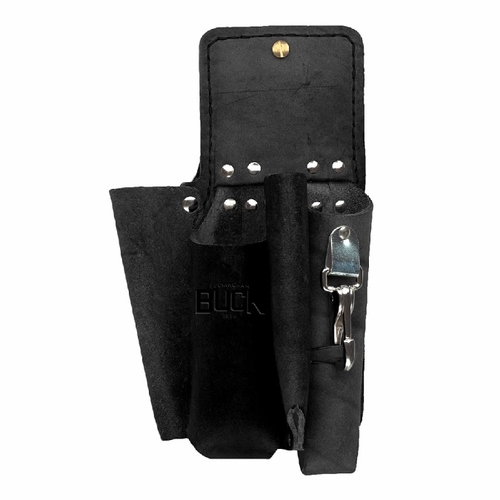 BUCKINGHAM 49261-BL 4 POCKET POUCH DOUBLE BACK - BLACK