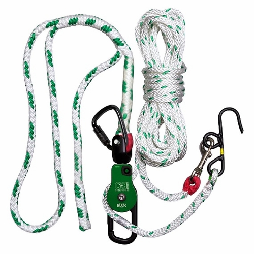 Buckingham 50063A-4/80 OX BLOCK® BUCK PIN CLEVIS TOP WITH CARABINER HANDLINE ASSEMBLY - 50063A-4/80