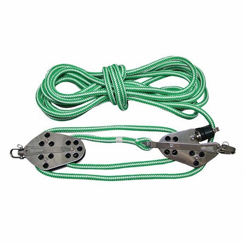 Buckingham 601Btq1 Block & Tackle W/Grn/Wht Rope