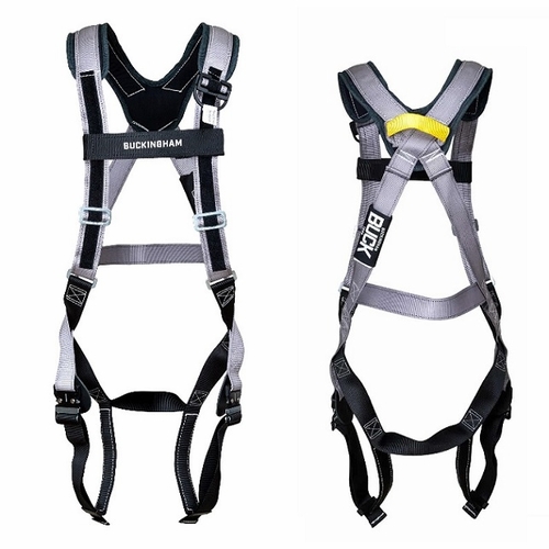Buckingham 6398C700K4-L Mini Buckfit H Style Full Body Harness - 6398C700K4 - Large