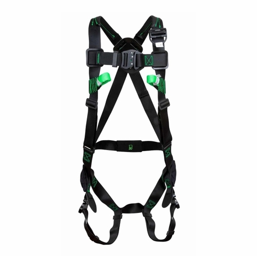 Buckingham 68R9Aq1-S Buck H-Style Featherweight Harness With Buckstep 2.0 - Small, Black, Leather