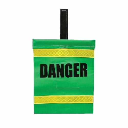 BUCKINGHAM 8451G7P5V DANGER FLAG W/POCKET & VELCRO