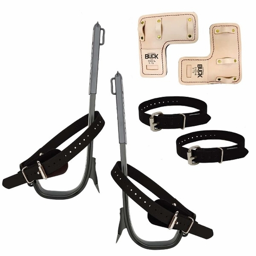 Buckingham A94059A-Bl Buckalloy Climbers With Pads, Upper And Lower Straps - A94059A-Bl