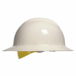 BULLARD C33R WHITE FULL BRIM HARD HAT WITH RATCHET SUSPENSION 33WHR