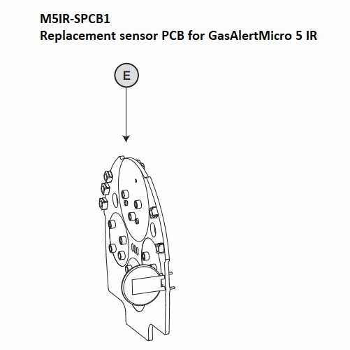 BW Technologies by Honeywell  M5IR-SPCB1 Replacement sensor PCB for GasAlertMicro 5 IR