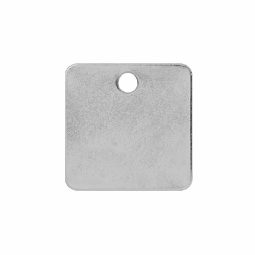 C H Hanson 1540T84  2 Inch Square Blank 18 Ga Aluminum Cable Tag With 3/16 Hole Packof 25