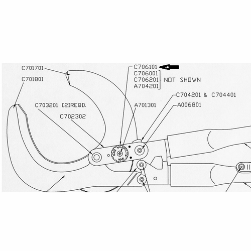 C706101 DIRECTION KNOB FOR 7017 75250
