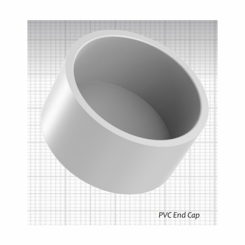 Cal Am 2046-015 Pvc Cap, 1-1/2 Inch  40Mm
