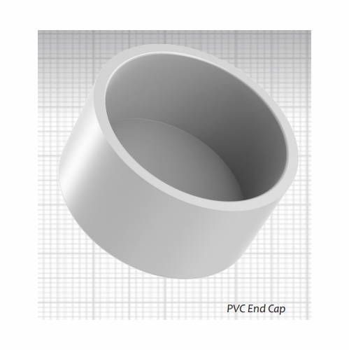 Cal Am 2046-025 Pvc Cap, 2-1/2 Inch 65Mm